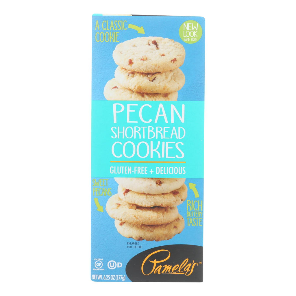 Pamela's Products - Cookies - Pecan Shortbread - Gluten-free - Case Of 6 - 6.25 Oz. - Lakehouse Foods