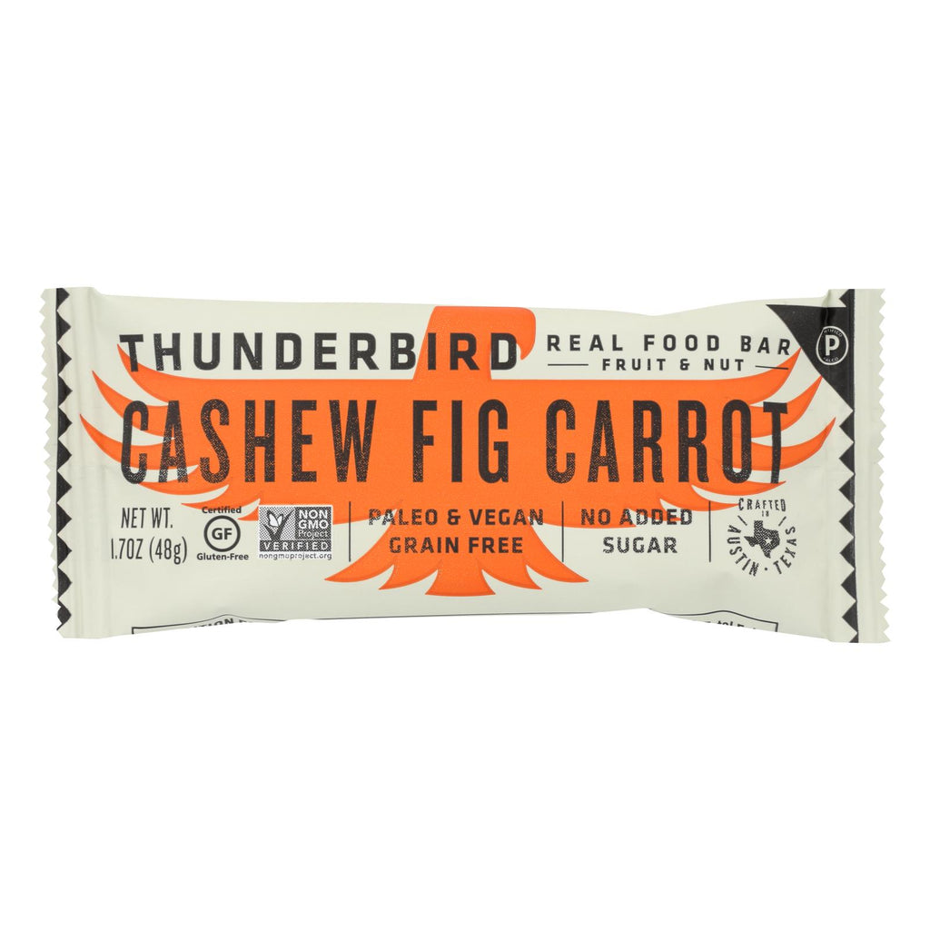Thunderbird - Bar Cashew Fig Carrot - Case Of 12-1.7 Oz - Lakehouse Foods