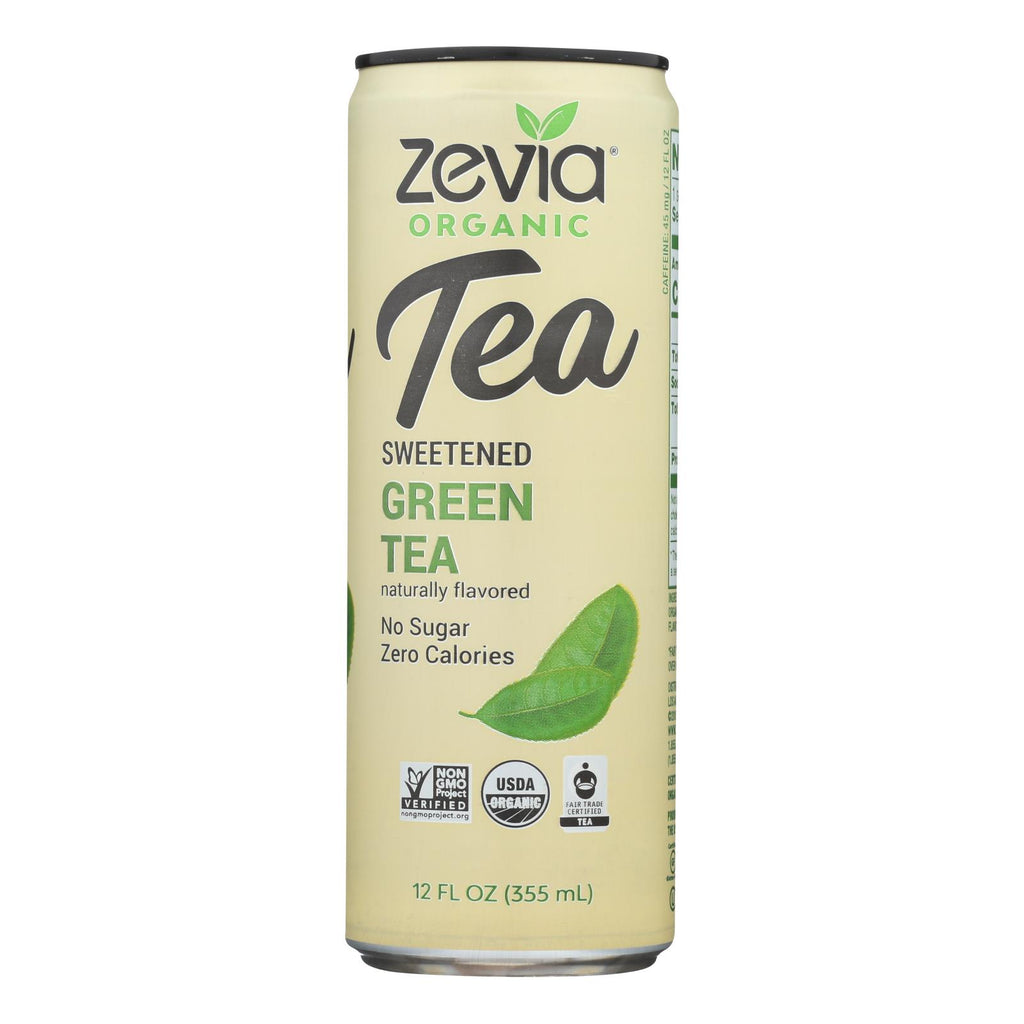 Zevia Sweetened Green Tea - Case Of 12 - 12 Fz - Lakehouse Foods