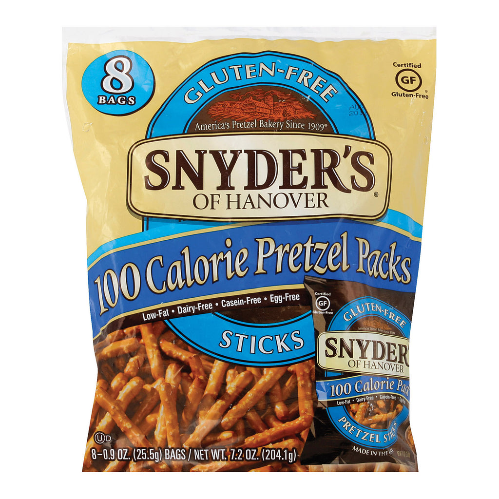 Snyder's Of Hanover Pretzel Sticks - Gluten Free 100 Calorie - Case Of 6 - 8 Count - Lakehouse Foods
