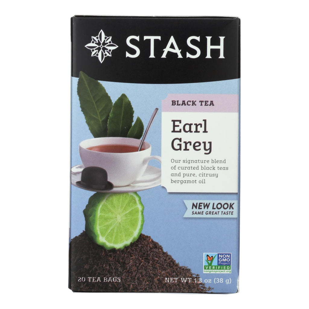 Stash Tea Earl Grey - 20 Tea Bags - Case Of 6 - Lakehouse Foods
