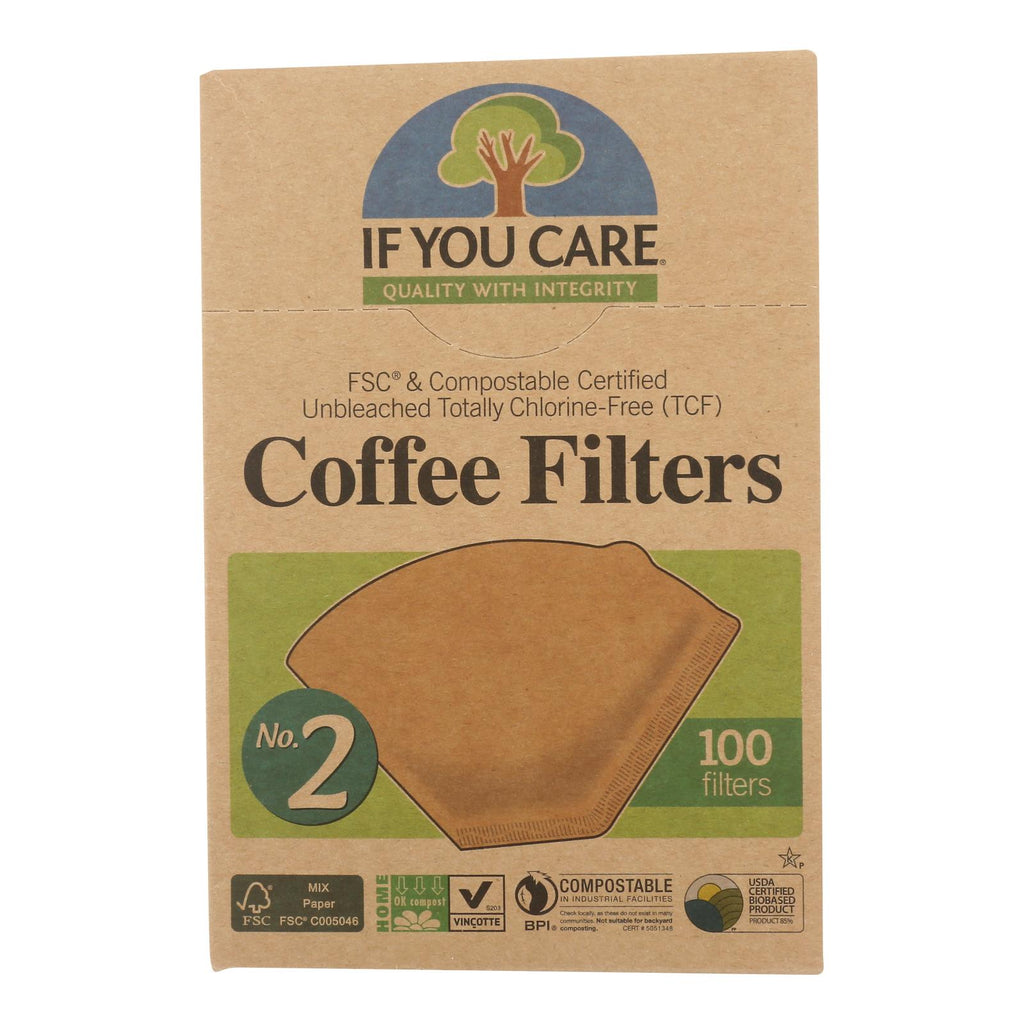 If You Care Coffee Filters Lbs.2 Cone - Case Of 12 - 100 Count - Lakehouse Foods