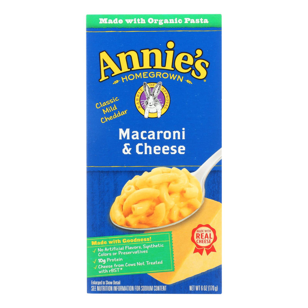 Annie's Homegrown Classic Macaroni And Cheese - Case Of 12 - 6 Oz. - Lakehouse Foods