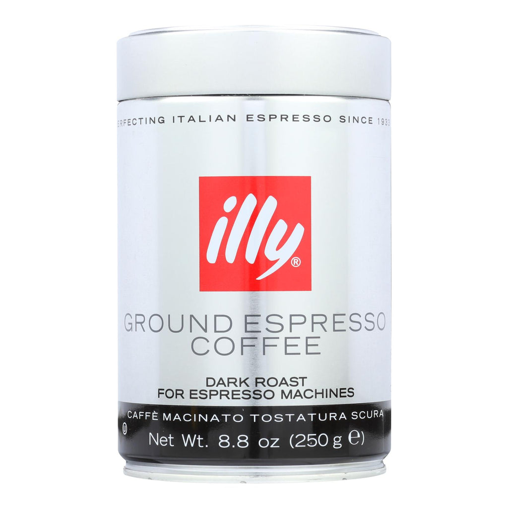 Illy Caffe Coffee Coffee - Espresso - Ground - Dark Roast - 8.8 Oz - Case Of 6 - Lakehouse Foods
