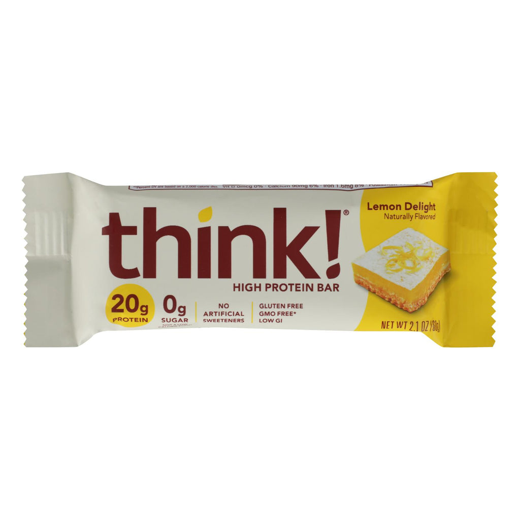 Think Products High Protein Bar - Lemon Delight - Case Of 10 - 2.1 Oz. - Lakehouse Foods