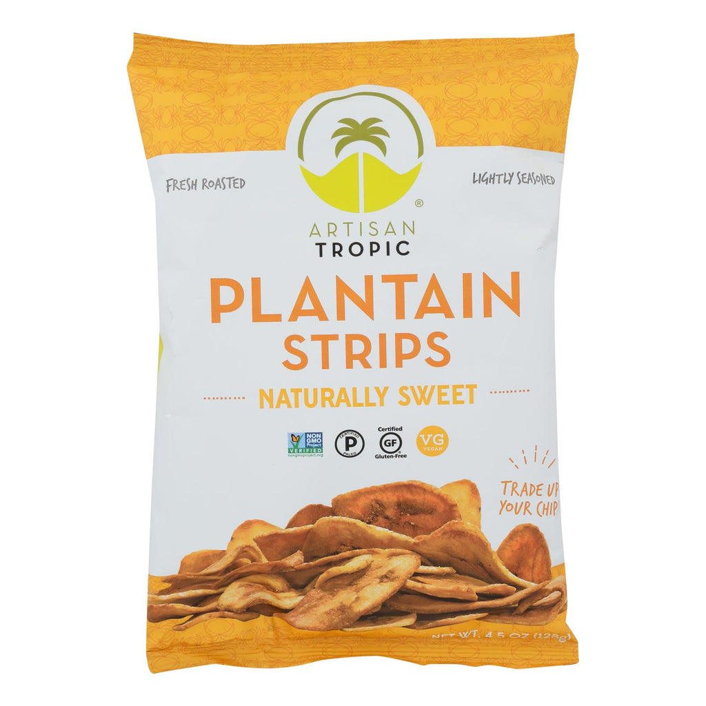 Artisan Tropic Plantain Strips - Naturally Sweet - Case Of 12 - 4.5 Oz. - Lakehouse Foods