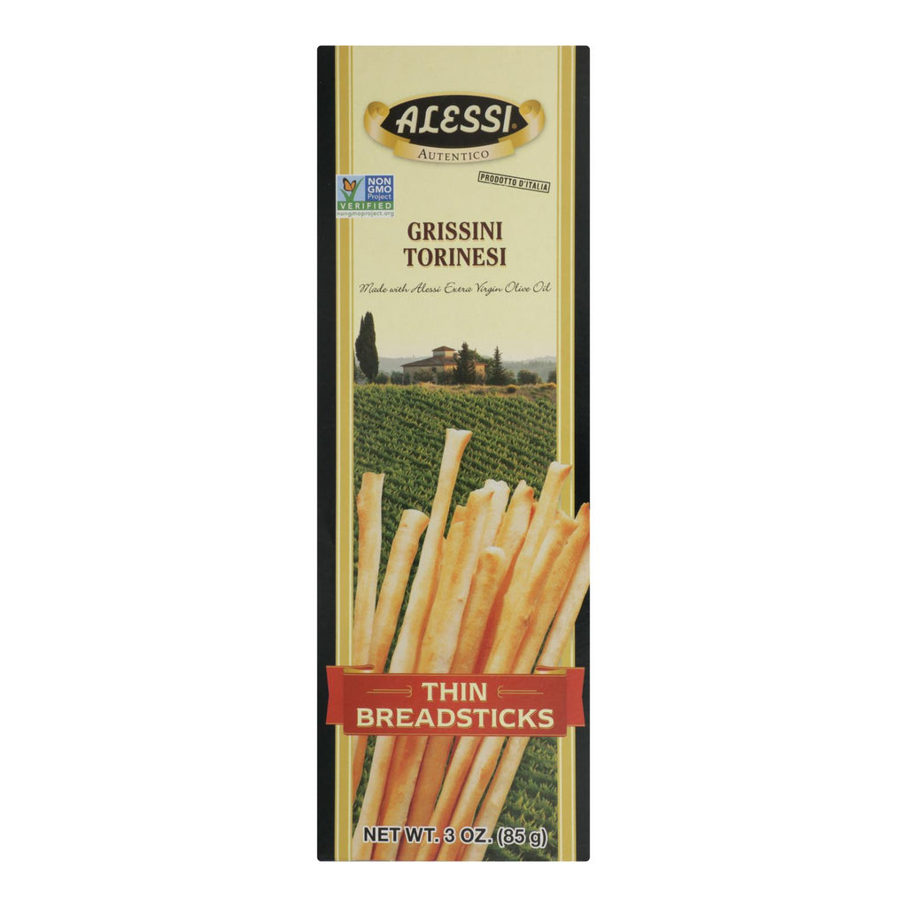 Alessi - Breadsticks - Thin - Case Of 12 - 3 Oz. - Lakehouse Foods