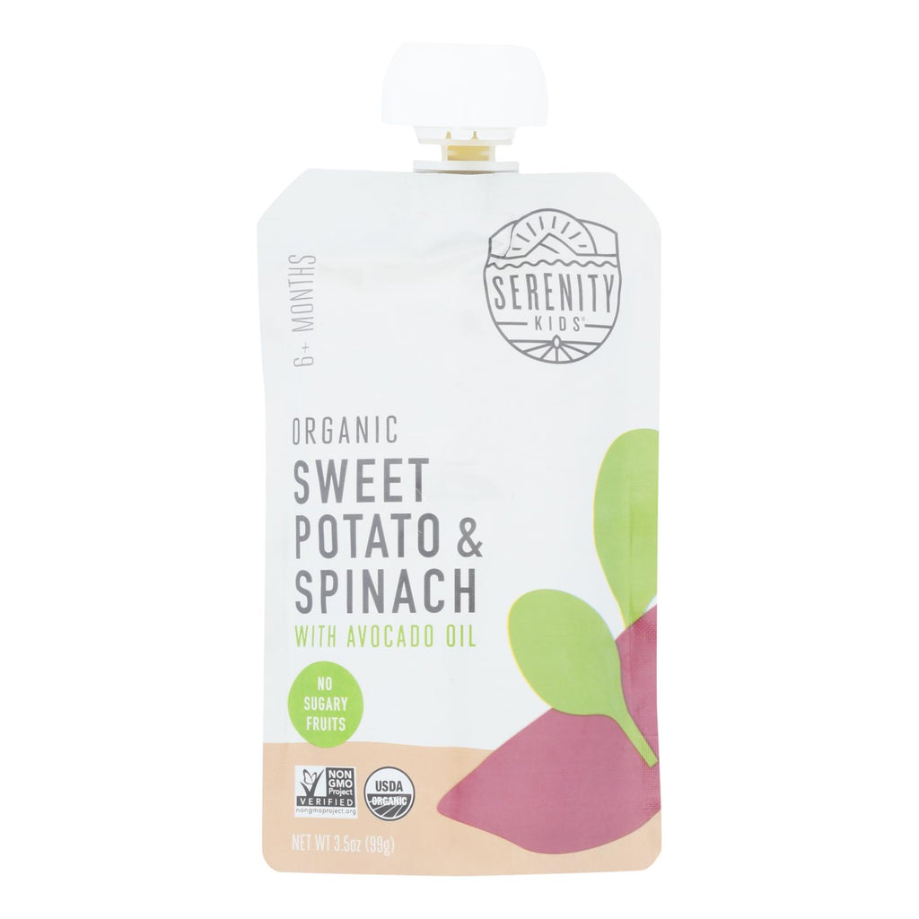 Serenity Kids Llc - Pouch Sweet Pot Spinach - Case Of 6 - 3.5 Oz - Lakehouse Foods