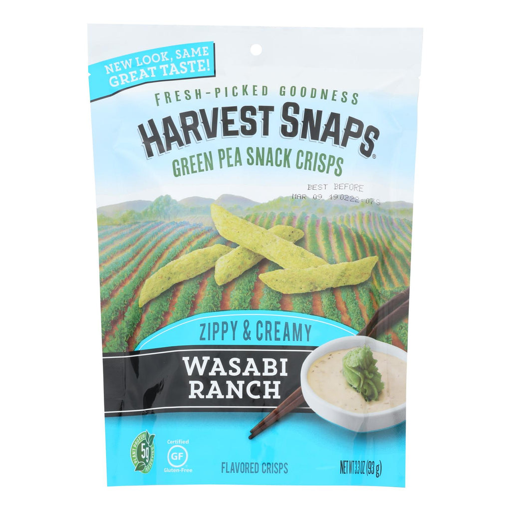 Calbee Snapea Crisp - Snapea Crisps - Wasabi Ranch - Case Of 12 - 3.3 Oz - Lakehouse Foods