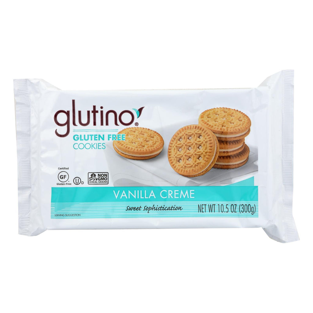 Glutino Creme Cookies - Vanilla - Case Of 12 - 10.5 Oz. - Lakehouse Foods