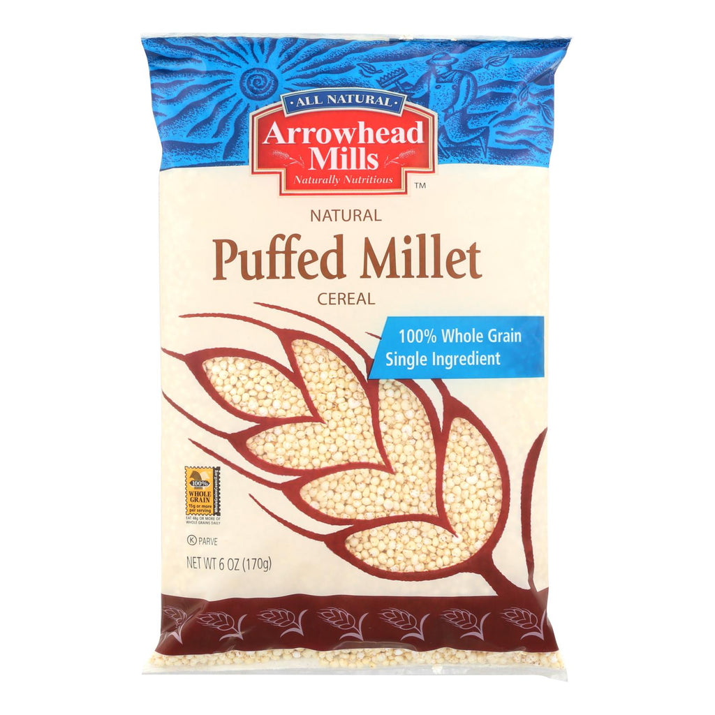 Arrowhead Mills - All Natural Puffed Millet Cereal - Case Of 12 - 6 Oz. - Lakehouse Foods