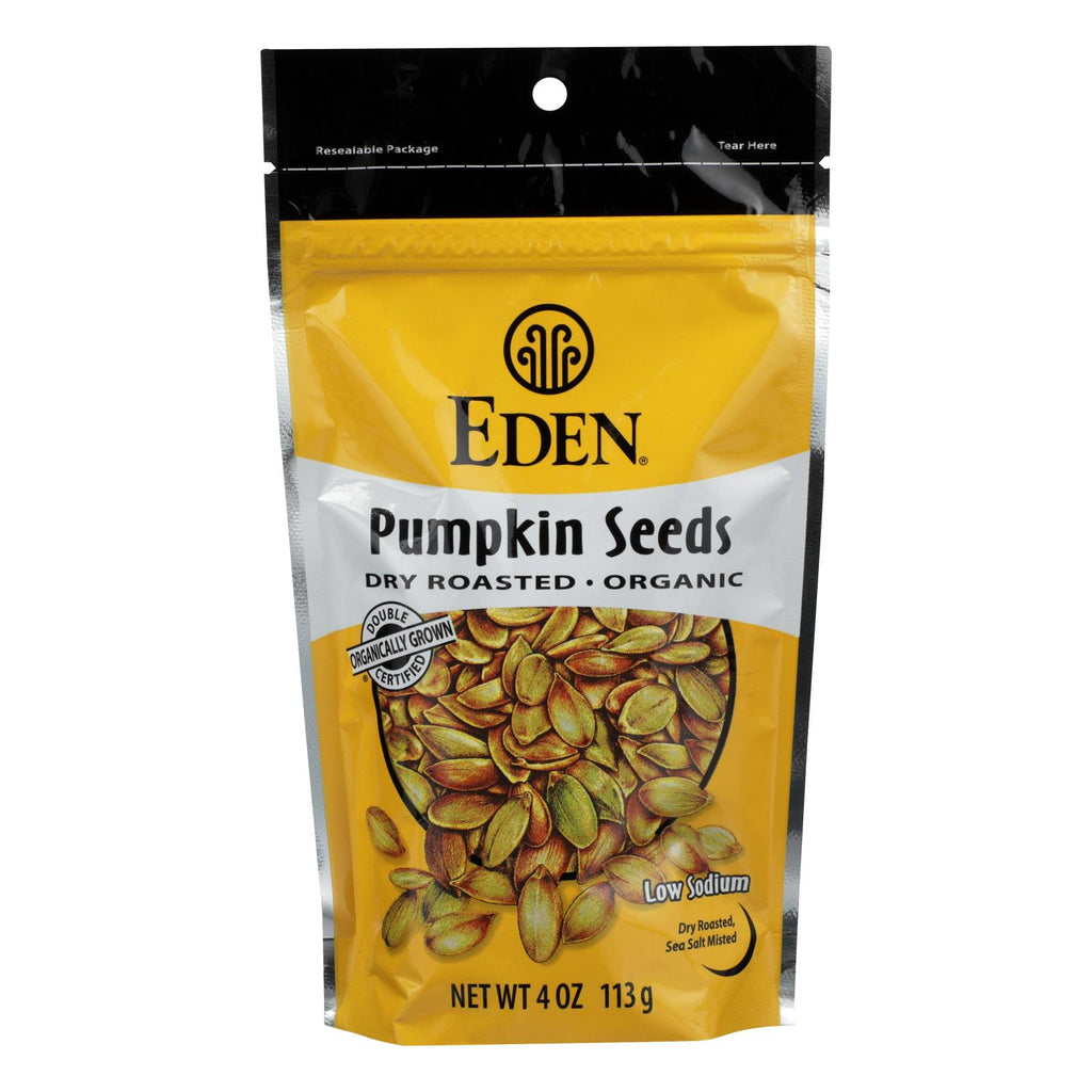 Eden Foods Organic Pumpkin Seeds - Dry Roasted - Case Of 15 - 4 Oz. - Lakehouse Foods