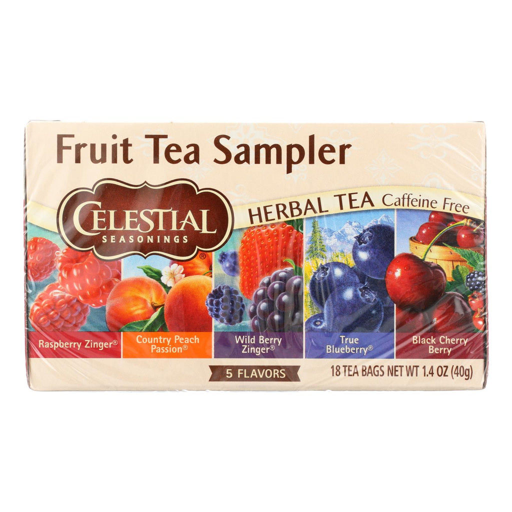 Celestial Seasonings Herbal Tea - Fruity Variety Pack - Case Of 6 - 18 Bag - Lakehouse Foods