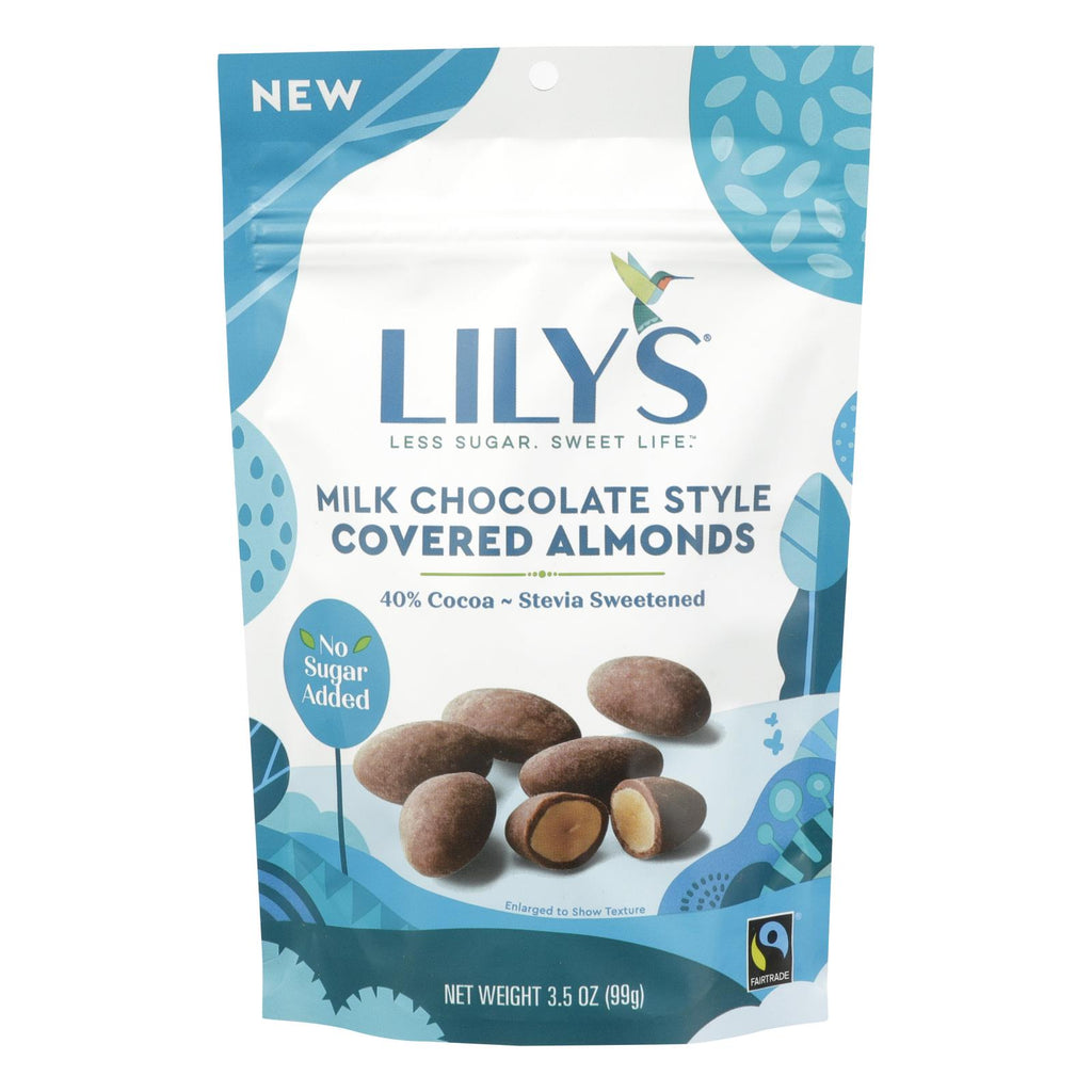 Lily's Sweets - Cvrd Almond Milk Chocolate Stevia - Case Of 12 - 3.5 Oz - Lakehouse Foods