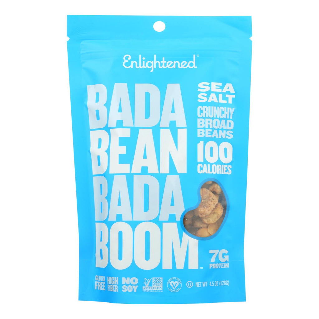 Bada Bean Bada Boom - Crunchy Beans Sea Salt - Case Of 6-4.5 Oz - Lakehouse Foods