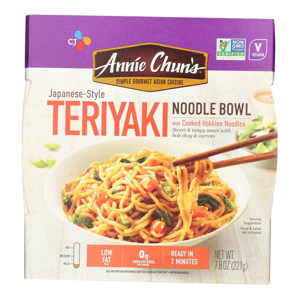 Annie Chun's Teriyaki Noodle Bowl - Case Of 6 - 7.8 Oz. - Lakehouse Foods