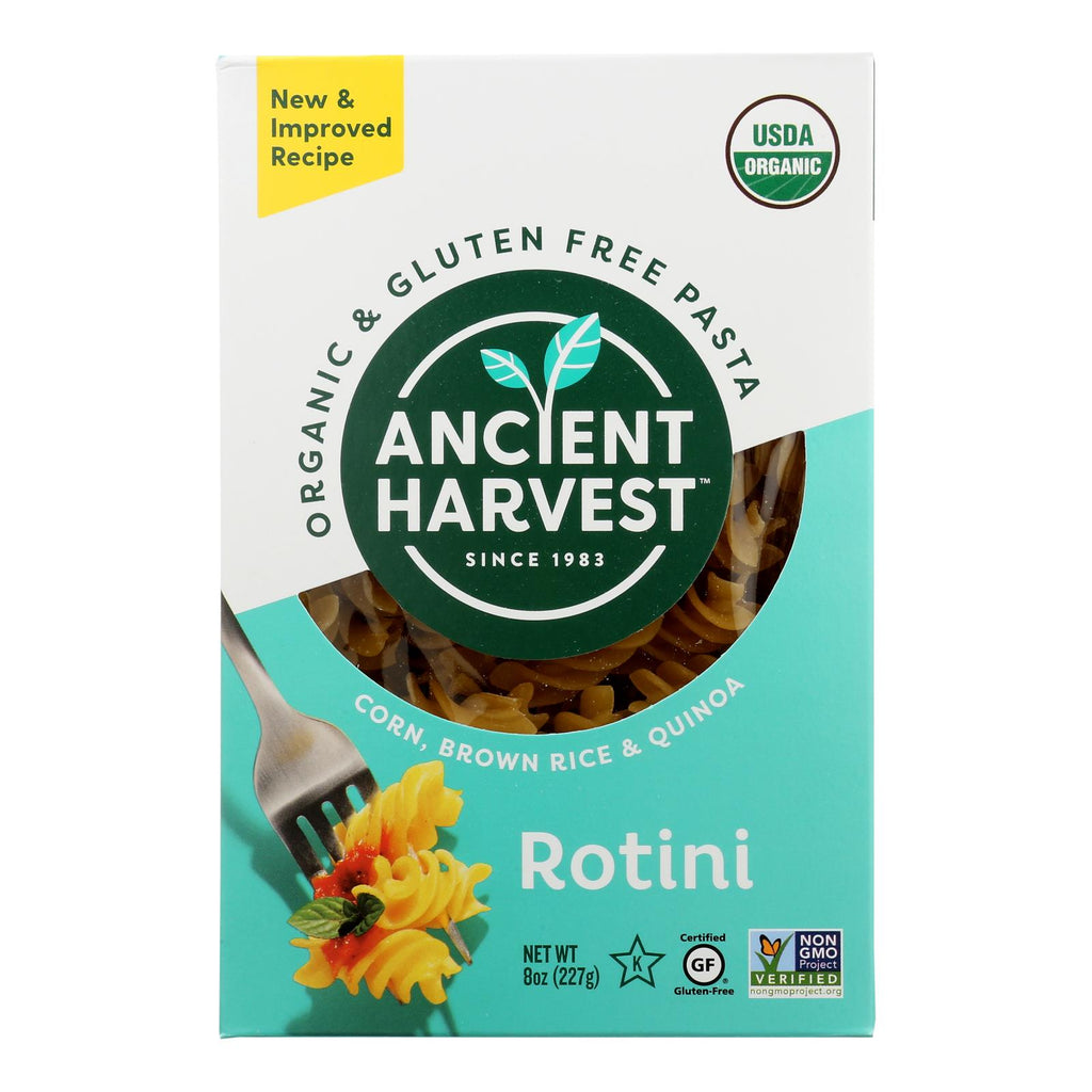 Ancient Harvest Organic Gluten Free Quinoa Supergrain Pasta - Rotelle - Case Of 12 - 8 Oz - Lakehouse Foods