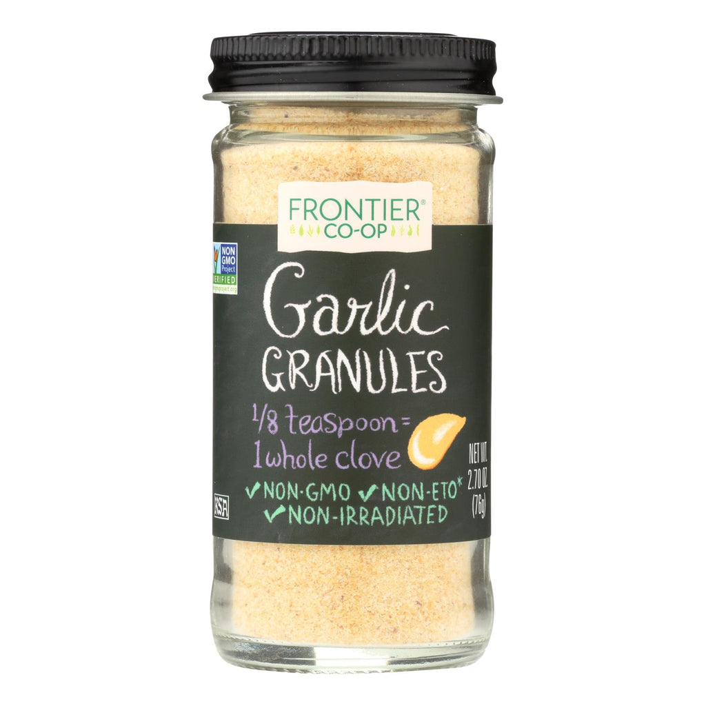 Frontier Herb Garlic - Granules - 2.70 Oz - Lakehouse Foods