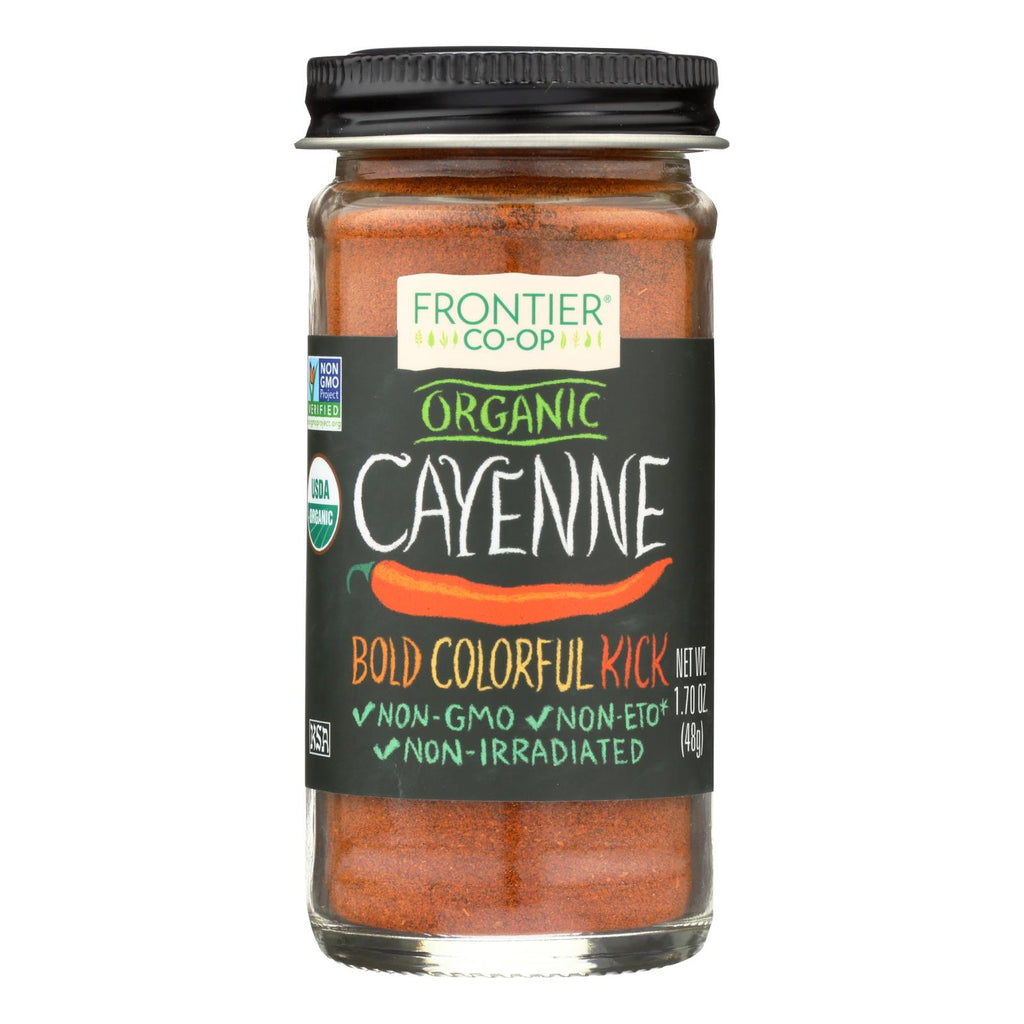 Frontier Herb Cayenne - Organic - Ground - 30000 Hu - 1.7 Oz - Lakehouse Foods