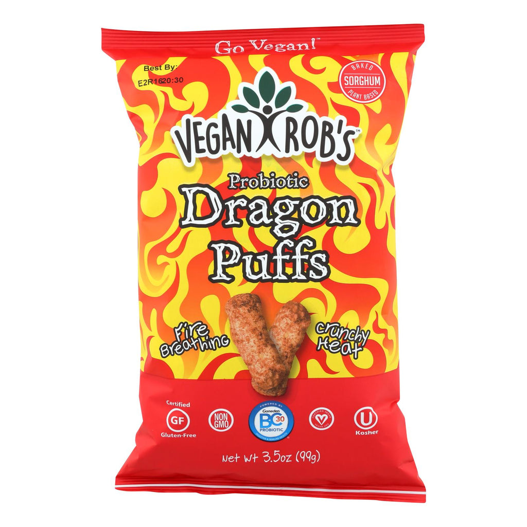 Vegan Rob's - Puffs Dragon - Case Of 12 - 3.5 Oz - Lakehouse Foods