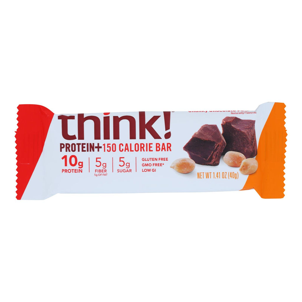 Think Products Thinkthin Bar - Lean Protein Fiber - Chocolate Peanut - 1.41 Oz - 1 Case - Lakehouse Foods