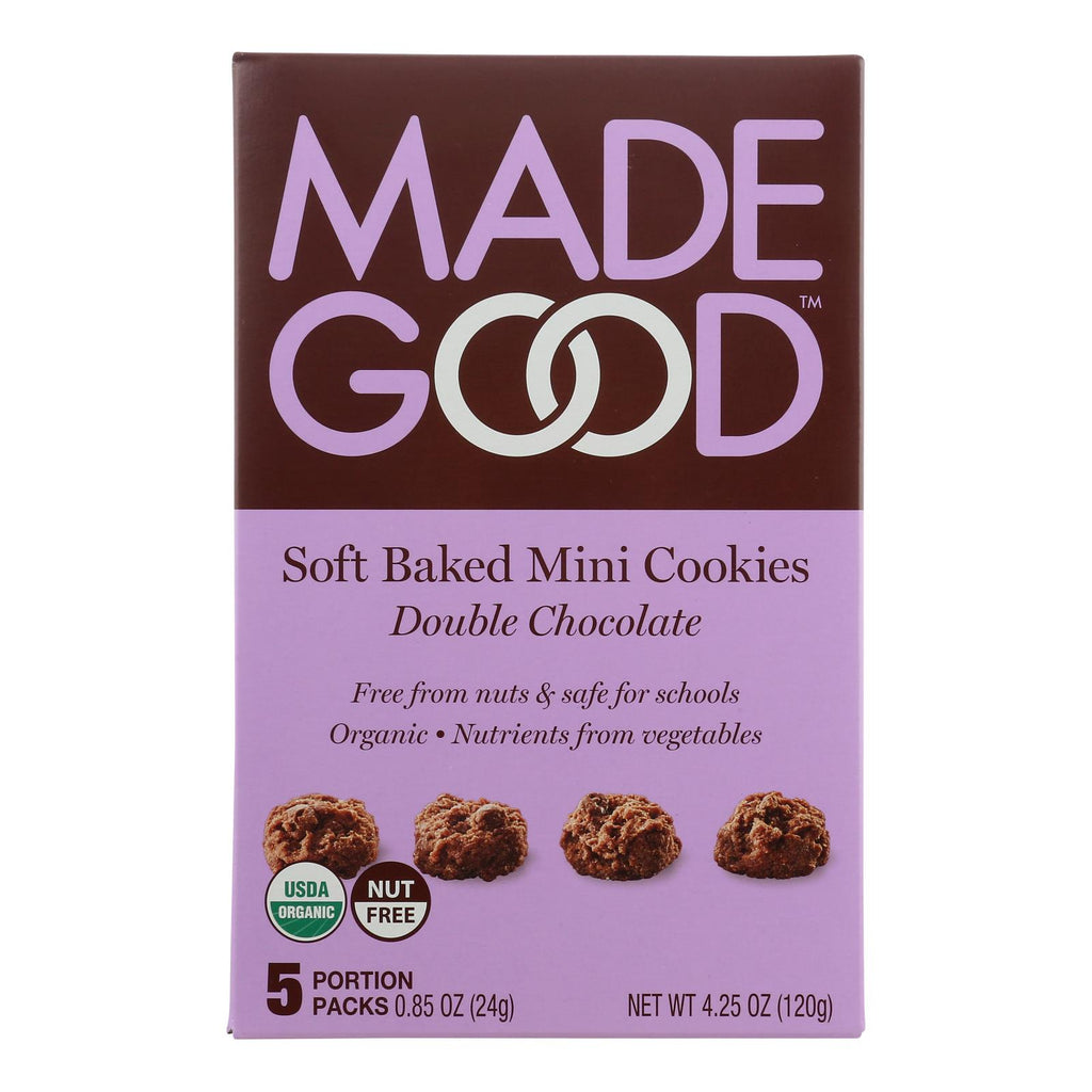 Made Good Soft Baked Mini Cookies - Double Chocolate - Case Of 6 - 4.25 Oz. - Lakehouse Foods