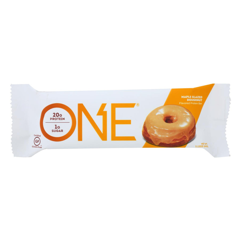 One Brands Protein Bar Maple Glazed Doughnut  - Case Of 12 - 60 Grm - Lakehouse Foods