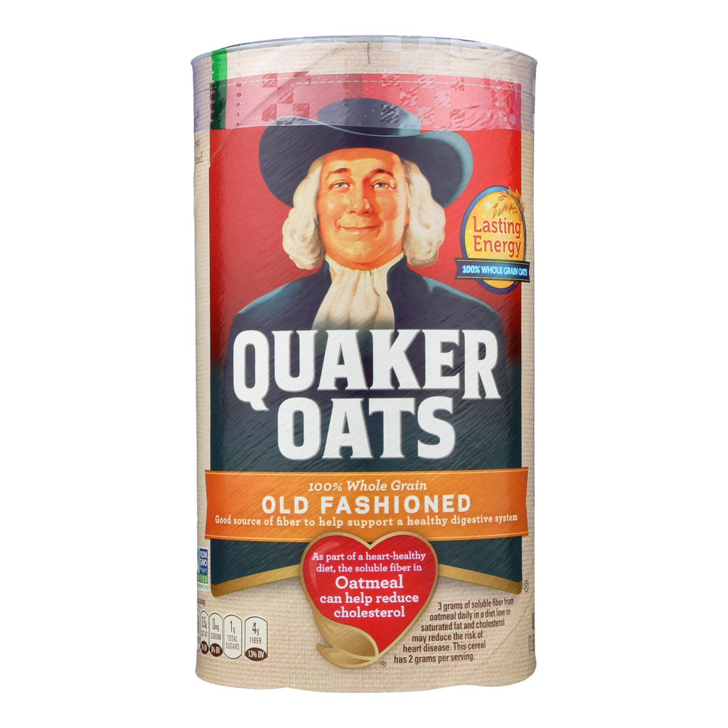 Quaker 100% Whole Grain Old Fashioned Oats  - Case Of 12 - 18 Oz - Lakehouse Foods