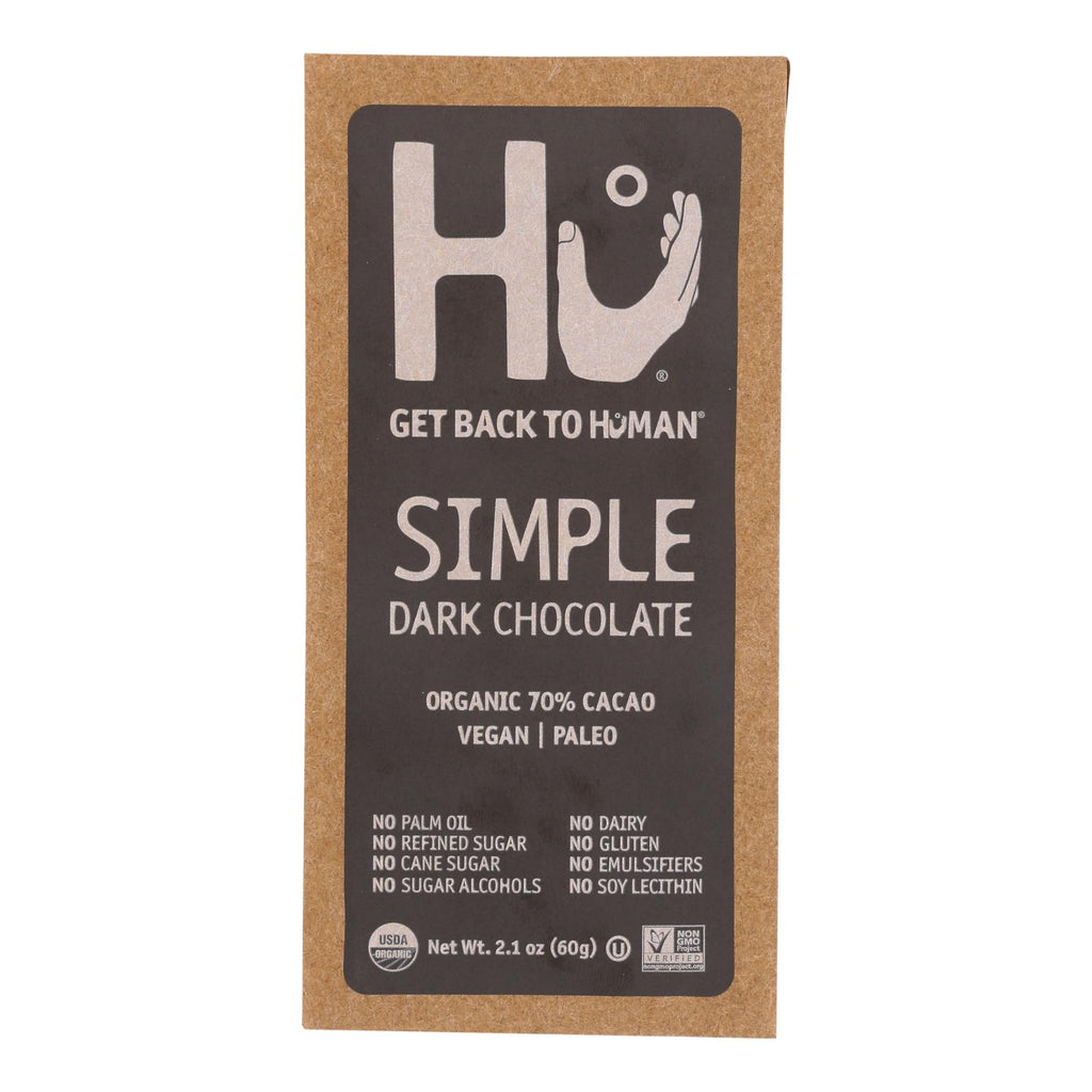 Hu - Dark Chocolate Bar Simple - Case Of 12-2.1 Oz - Lakehouse Foods