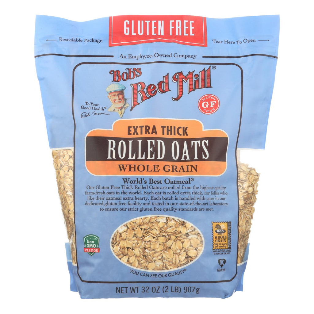 Bob's Red Mill - Thick Rolled Oats - Gluten Free - Case Of 4-32 Oz. - Lakehouse Foods