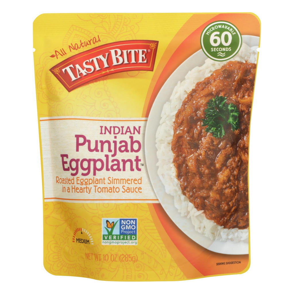 Tasty Bite Entree - Indian Cuisine - Punjab Eggplant - 10 Oz - Case Of 6 - Lakehouse Foods