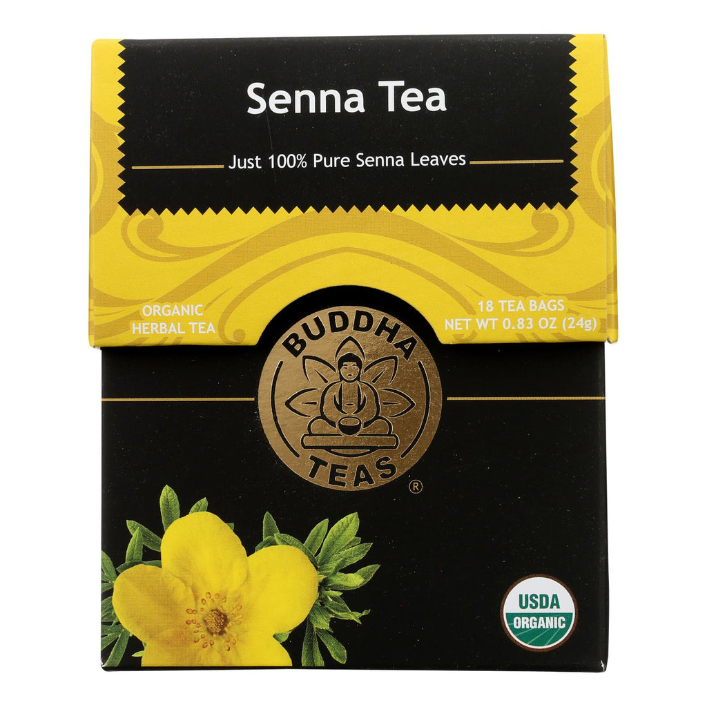 Buddha Teas - Organic Tea - Senna - Case Of 6 - 18 Count - Lakehouse Foods