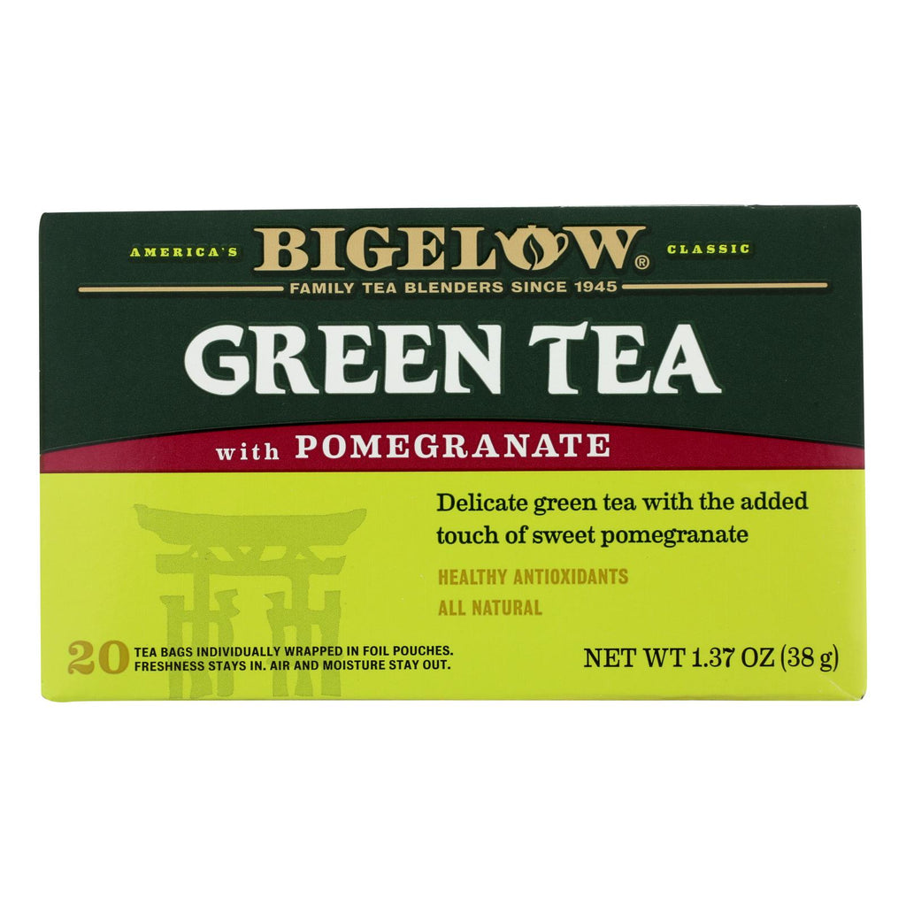 Bigelow Tea Green Tea - With Pomegranate - Case Of 6 - 20 Bag - Lakehouse Foods