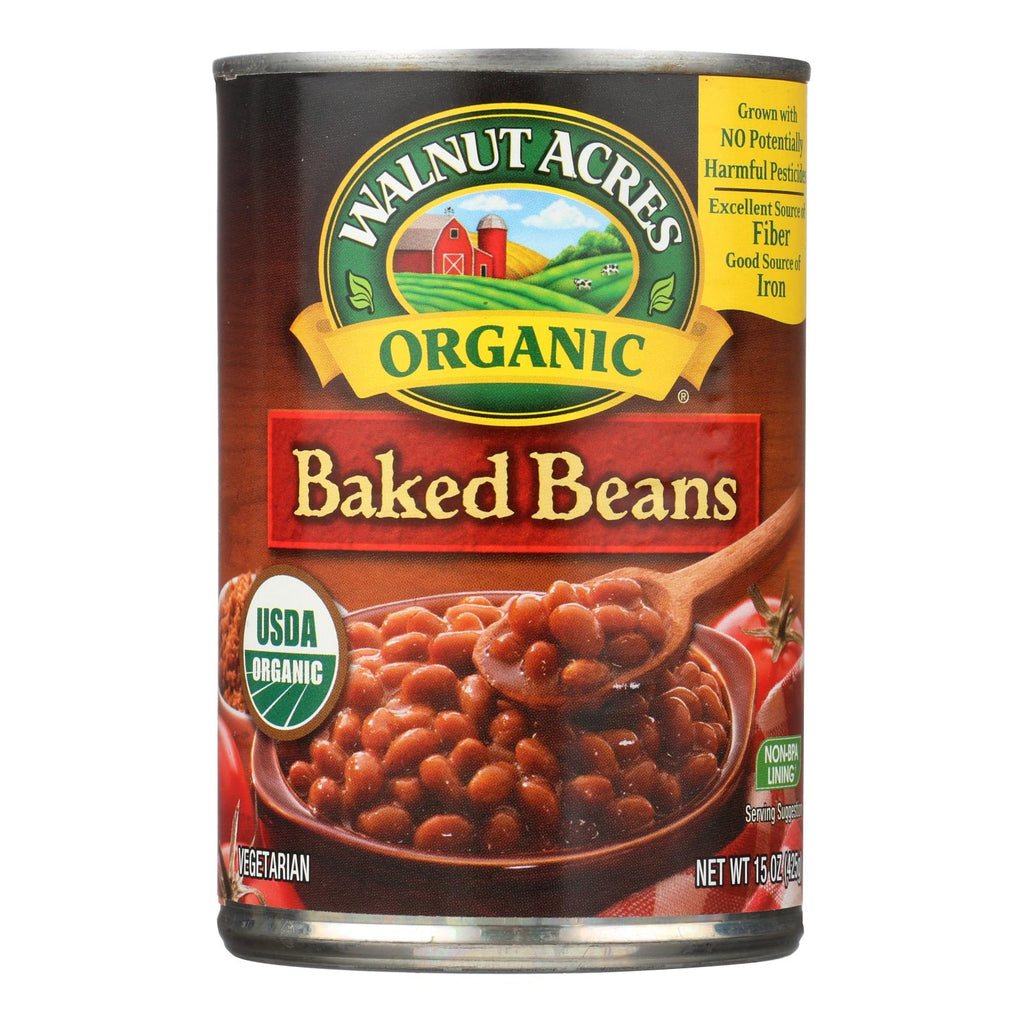 Walnut Acres Organic Baked Beans - Case Of 12 - 15 Oz. - Lakehouse Foods