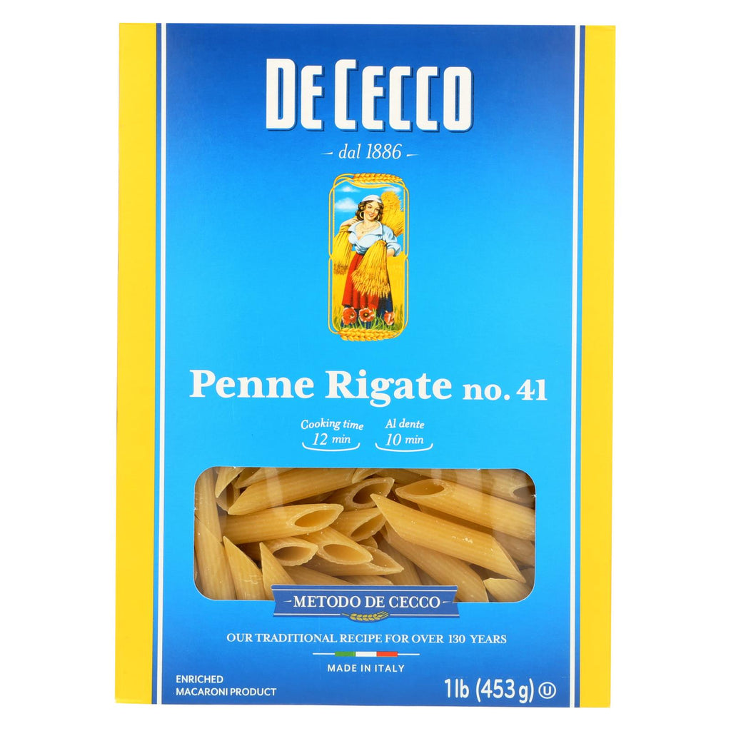 De Cecco Pasta - Pasta - Penne Rigate - Case Of 12 - 16 Oz - Lakehouse Foods