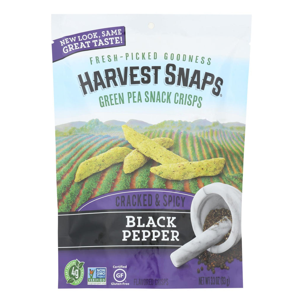 Calbee Snapea Crisp - Snapea Crisps - Black Pepper - Case Of 12 - 3.3 Oz - Lakehouse Foods