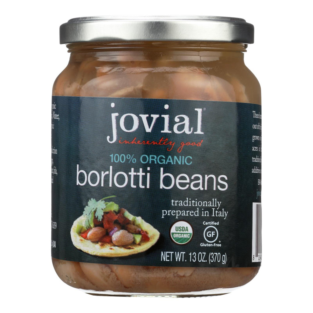 Jovial - 100 Percent Organic Borlotti Beans - Case Of 6 - 13 Oz - Lakehouse Foods