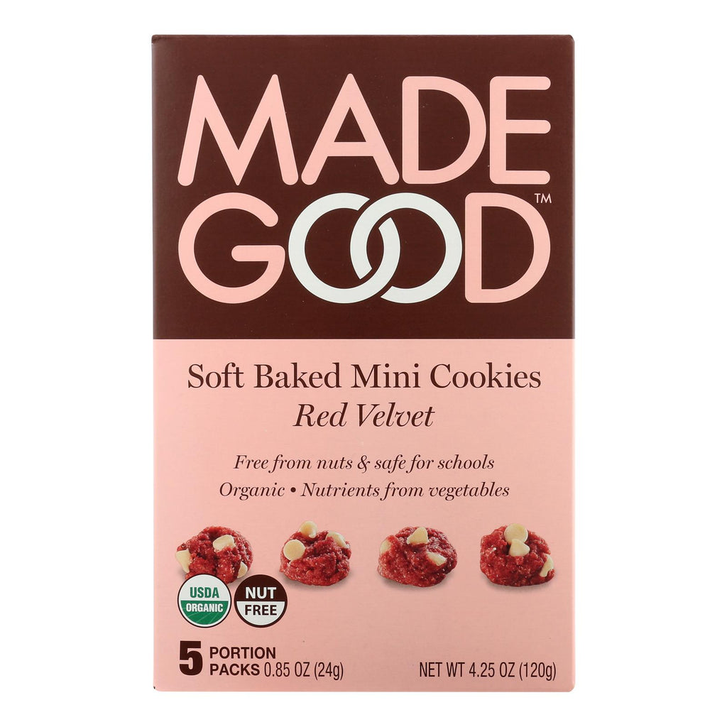Made Good - Cookies Soft Mini Red Velvet - Case Of 6 - 4.25 Oz - Lakehouse Foods