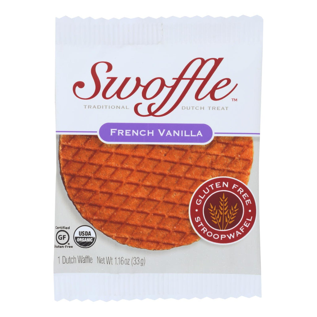 Swoffle Dutch Waffle - French Vanilla - Case Of 16 - 1.16 Oz. - Lakehouse Foods