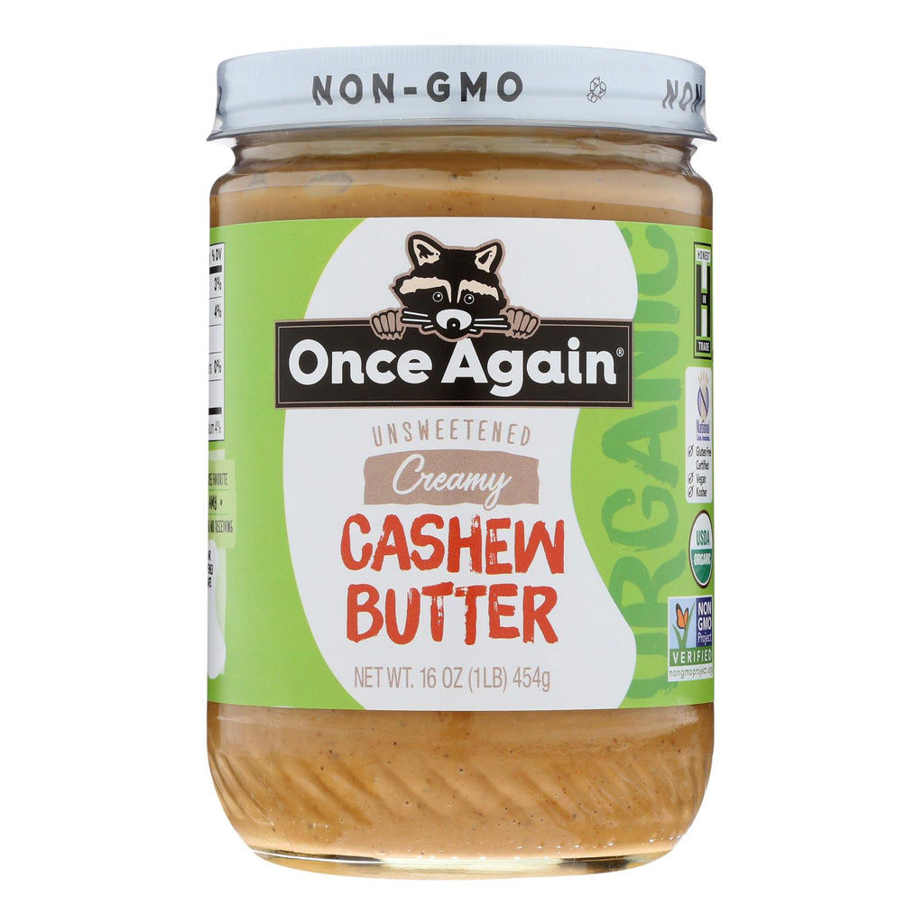 Once Again - Cashew Butter - Case Of 6-16 Oz - Lakehouse Foods