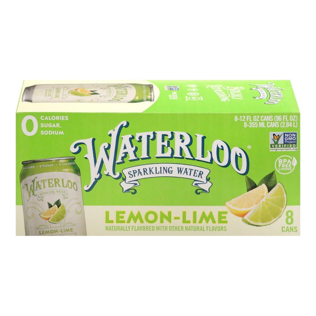 Waterloo - Sparkling Water Lime - Case Of 3 - 8-12 Fz - Lakehouse Foods