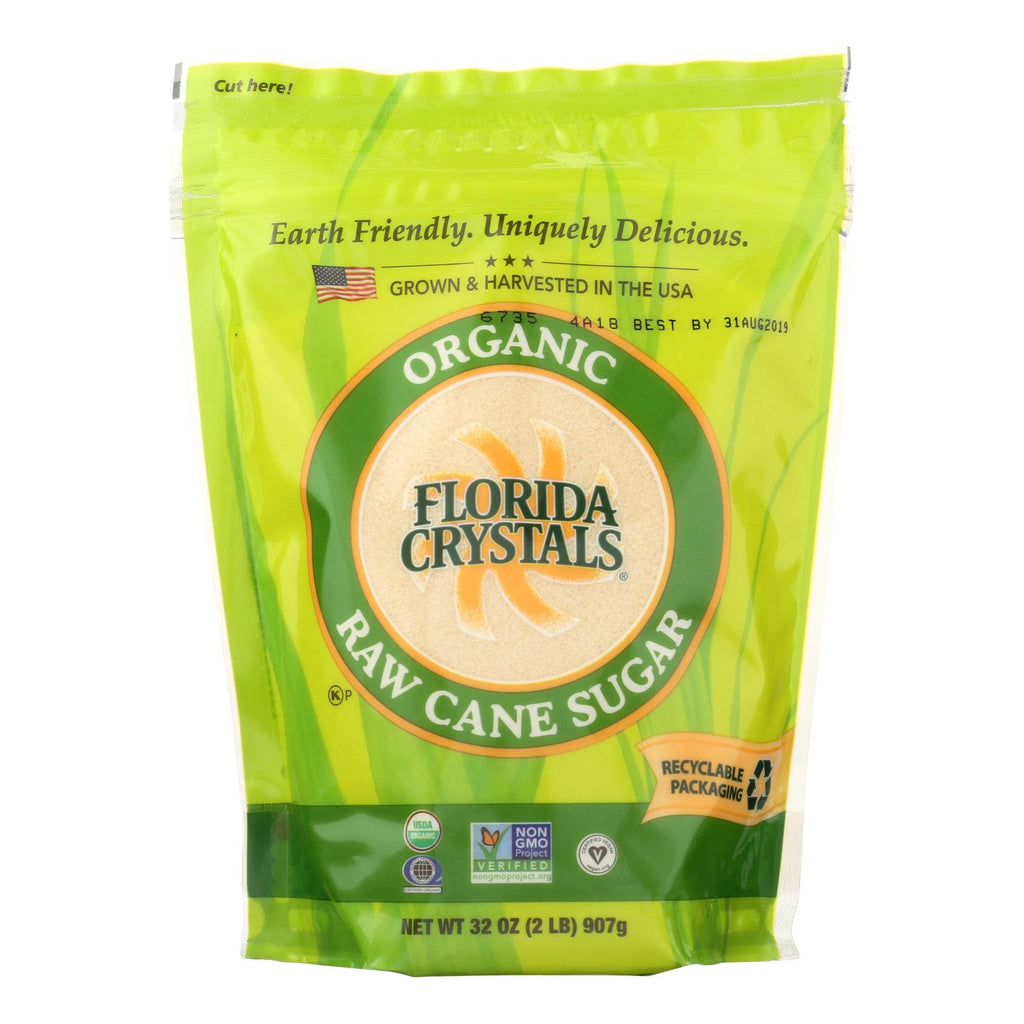 Florida Crystals Organic Cane Sugar - Cane Sugar - Case Of 6 - 2 Lb. - Lakehouse Foods