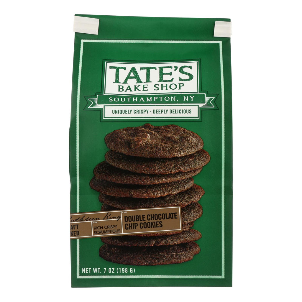 Tate's Bake Shop Double Chocolate Chip Cookies - Case Of 12 - 7 Oz. - Lakehouse Foods