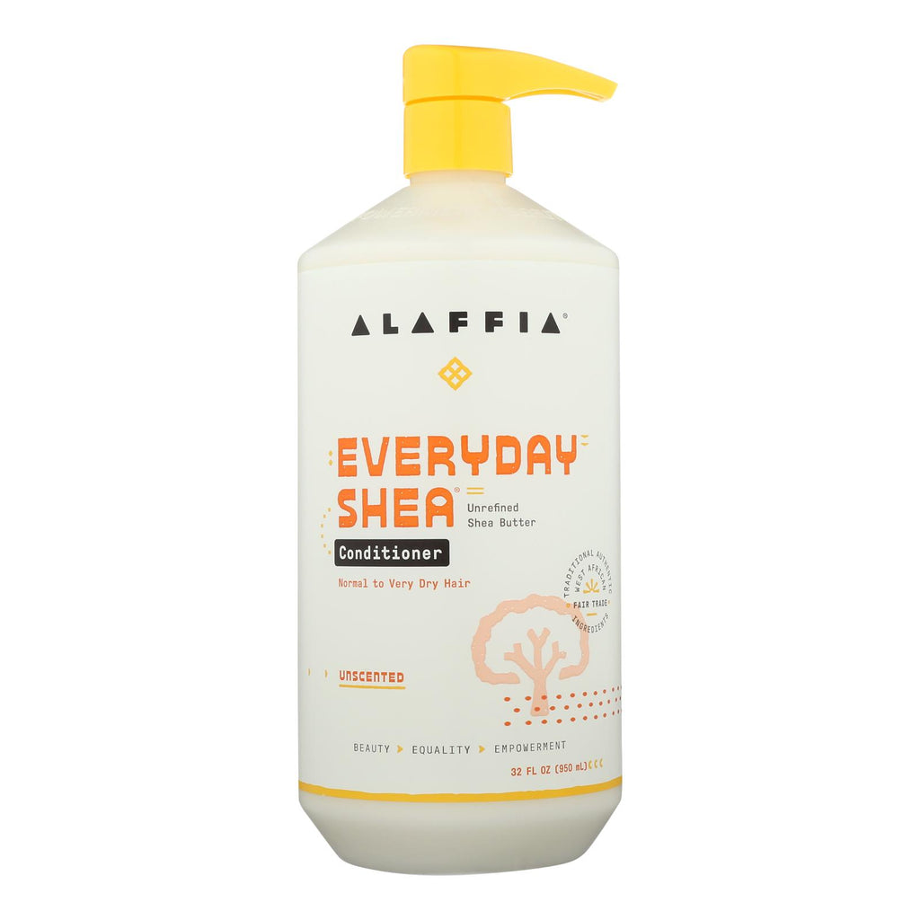 Alaffia Everyday Shea Moisturizing Unscented Conditioner  - 1 Each - 32 Fz - Lakehouse Foods