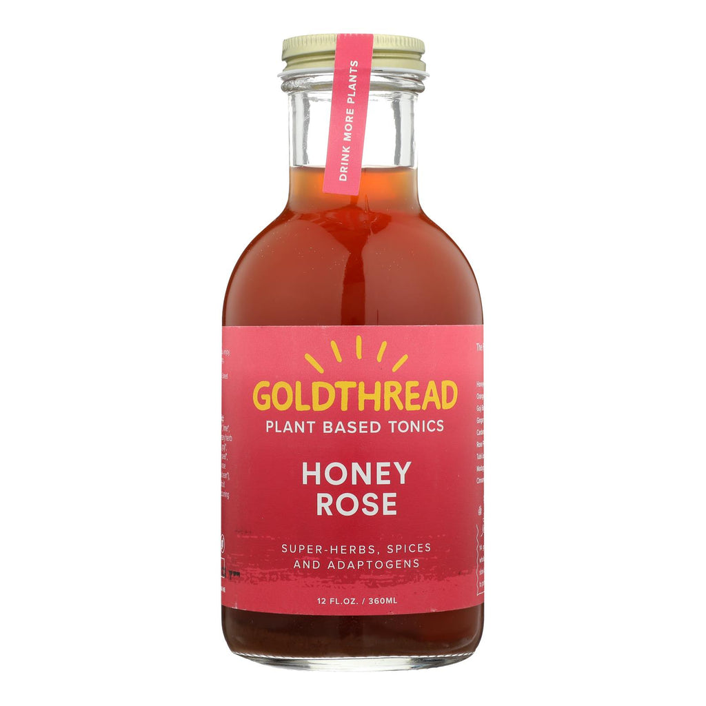 Goldthread Honey Rose Herbal Tonic  - Case Of 6 - 12 Fz - Lakehouse Foods