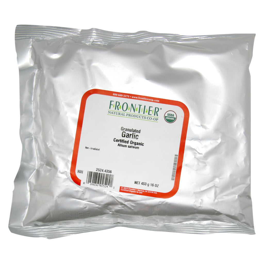 Frontier Herb Garlic Organic Granules - Single Bulk Item - 1lb - Lakehouse Foods