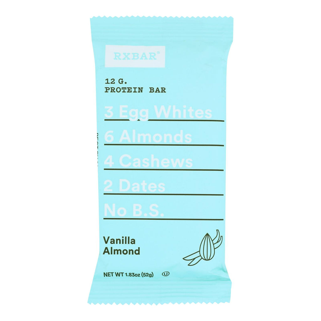 Rxbar - Protein Bar Vanilla Almond - Case Of 12 - 1.83 Oz - Lakehouse Foods