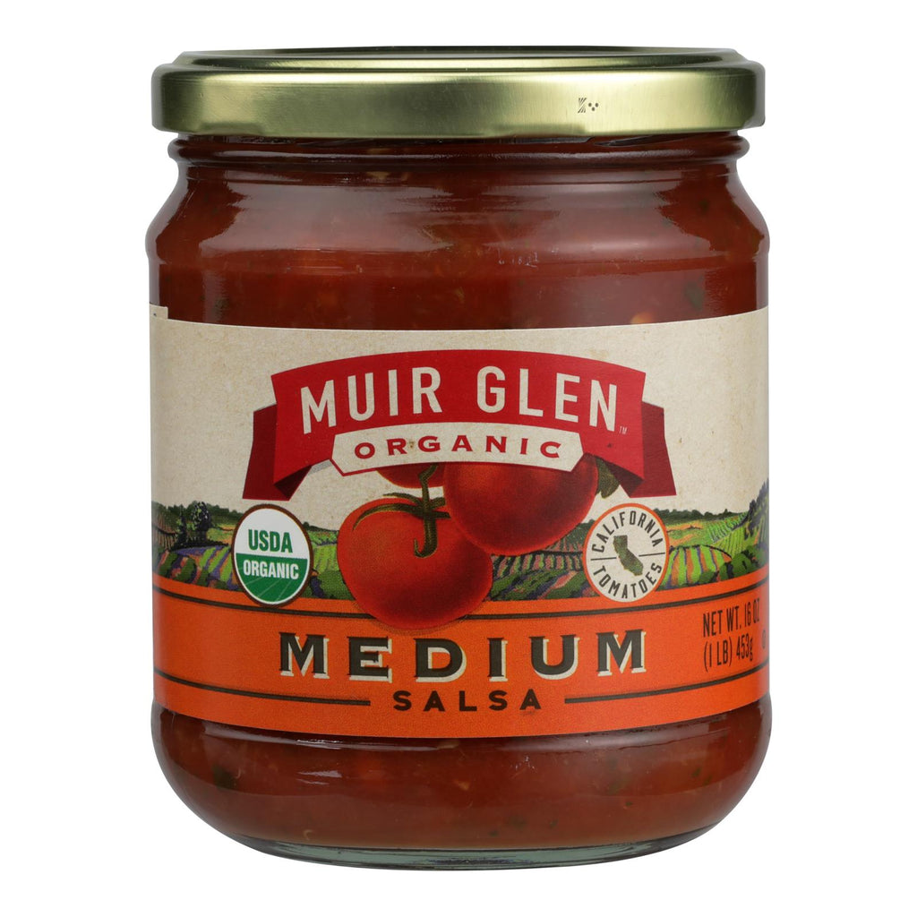 Muir Glen Organic Medium Salsa - Tomato - Case Of 12 - 16 Oz. - Lakehouse Foods
