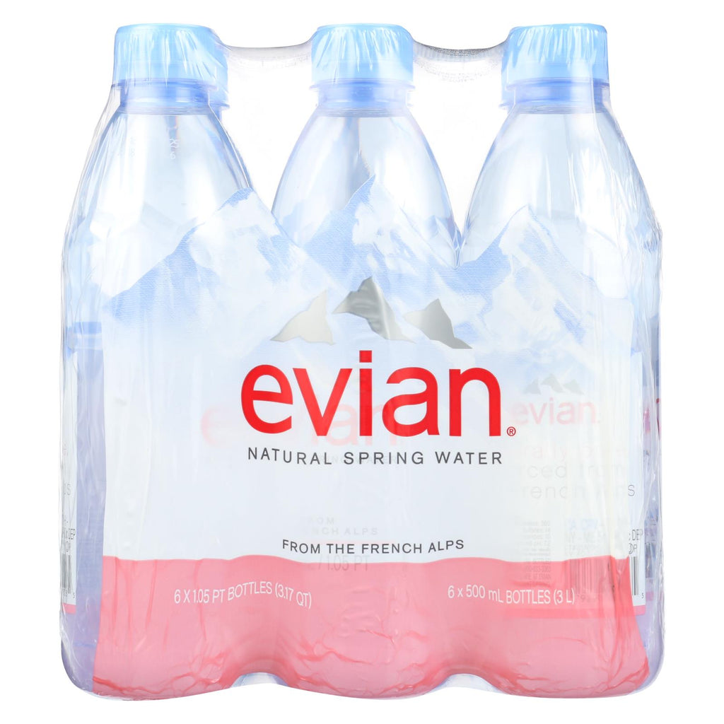 Evians Spring Water Natural Spring Water - Case Of 4 - 16.9 Fl Oz. - Lakehouse Foods