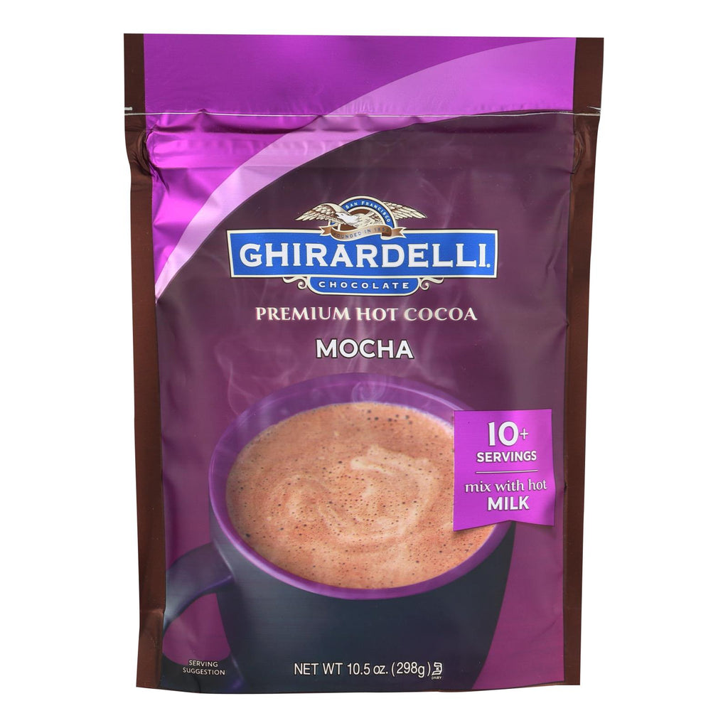 Ghirardelli Hot Cocoa - Premium - Chocolate Mocha - 10.5 Oz - Case Of 6 - Lakehouse Foods